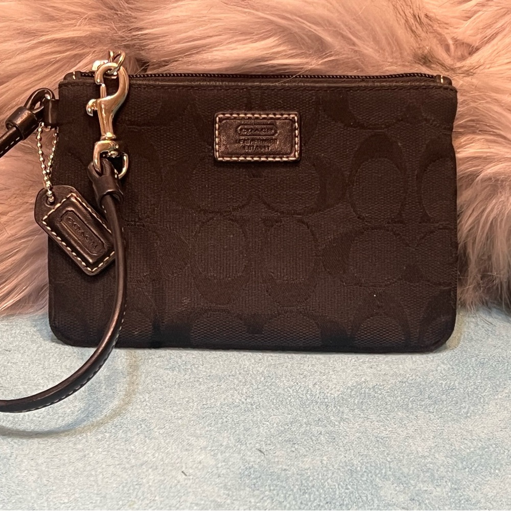 Coach Black Wristlet